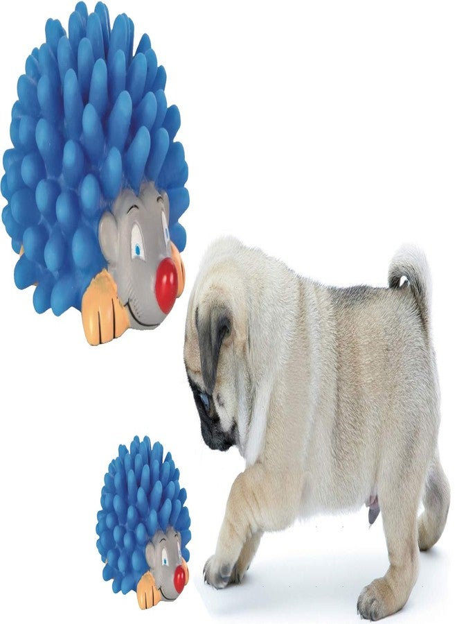 Western Era Playful Procupine Squeaky Toy for Playtime of Cute Friend of Natural Rubber for Dog/ Puppy/ Kitten/ Cat (Blue) - Image 1